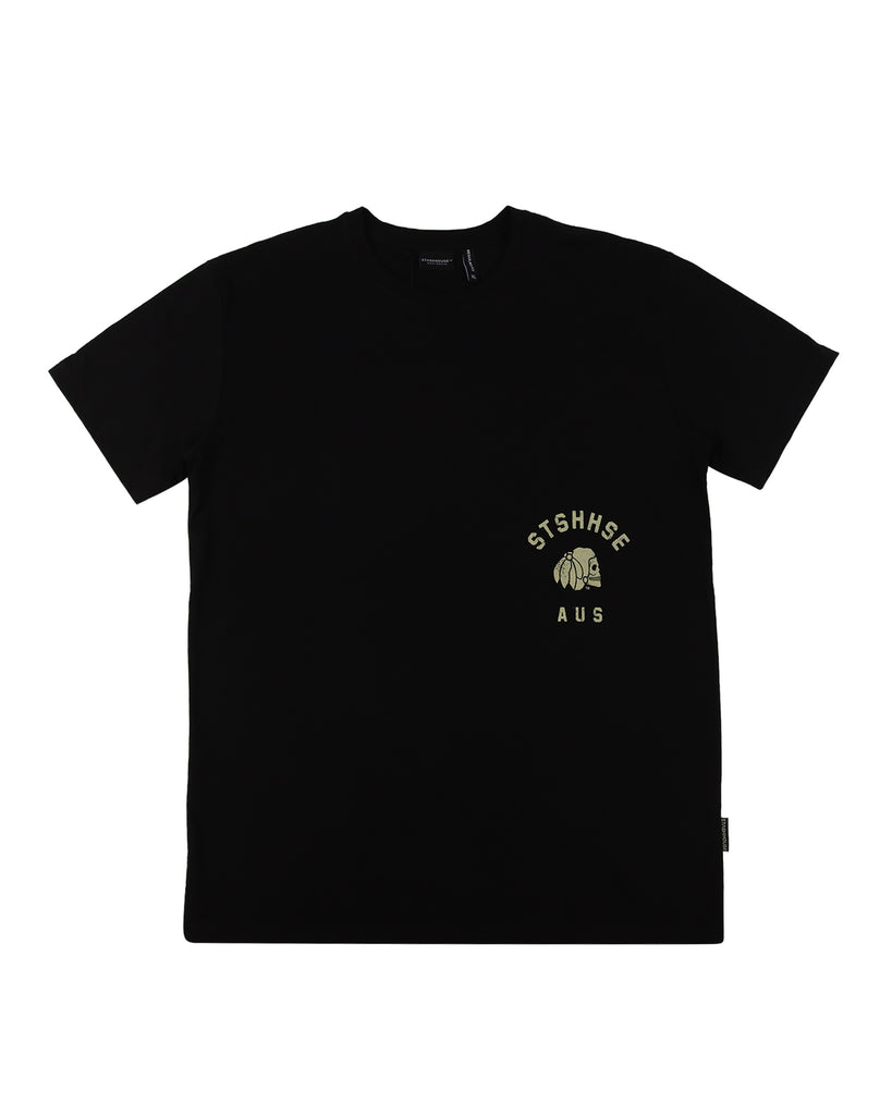 "ARCH" BLACK REGULAR TEE