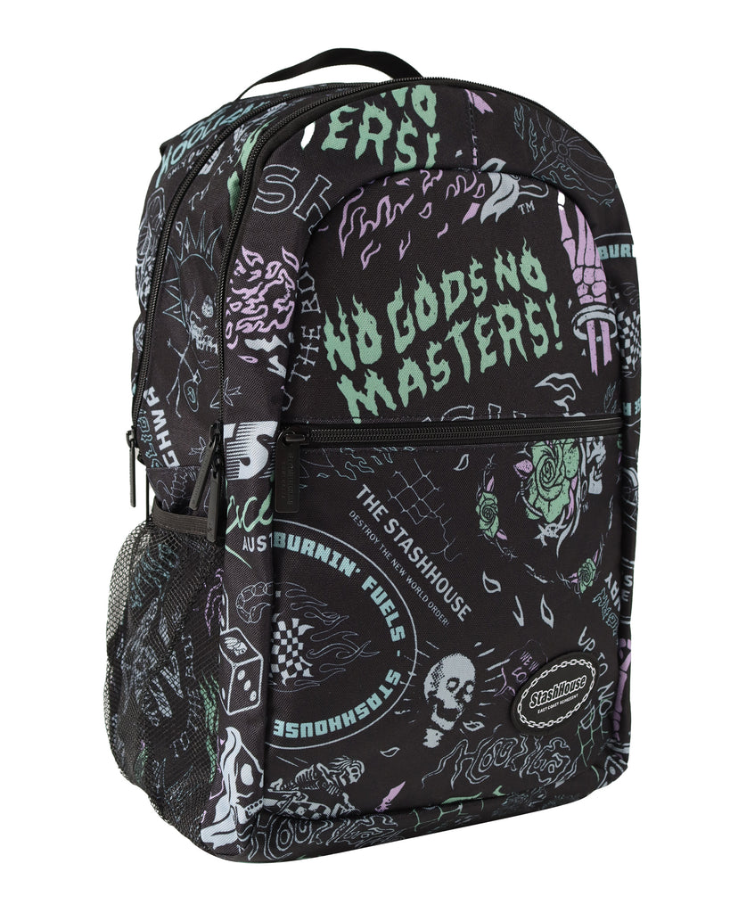 "HOMEGROWN" BLACK/MULTI BACKPACK