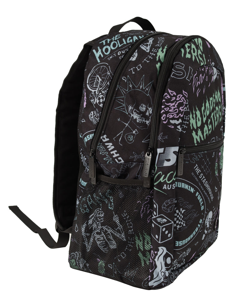 "HOMEGROWN" BLACK/MULTI BACKPACK