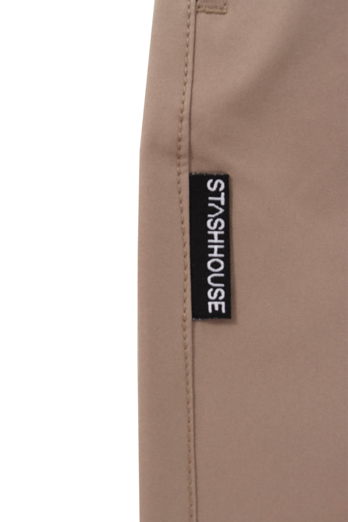 "BAR" TAUPE LIFESTYLE SHORTS