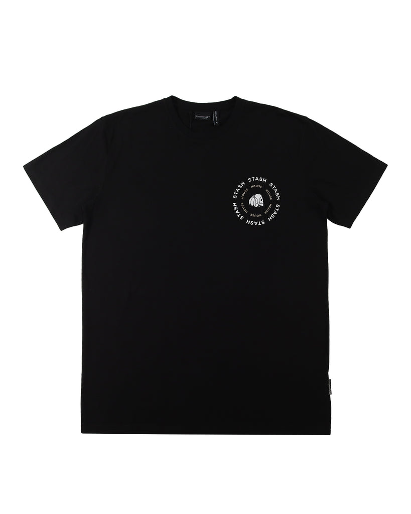 "CENTRIC" BLACK REGULAR TEE