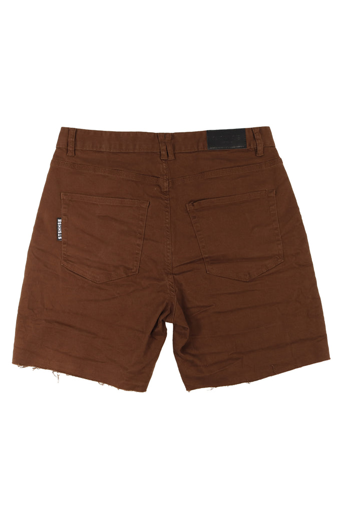 “CLASSIC” MOCHA DENIM SHORT