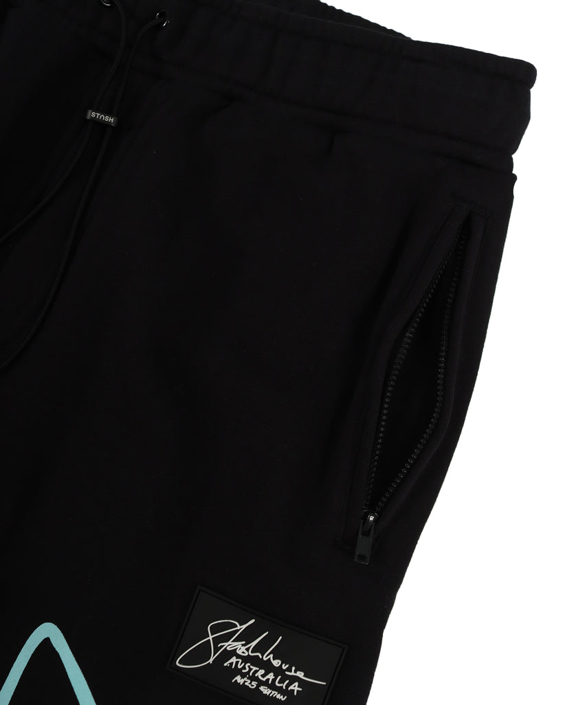 "AUTOGRAPH" BLACK CLASSIC FIT TRACK PANTS