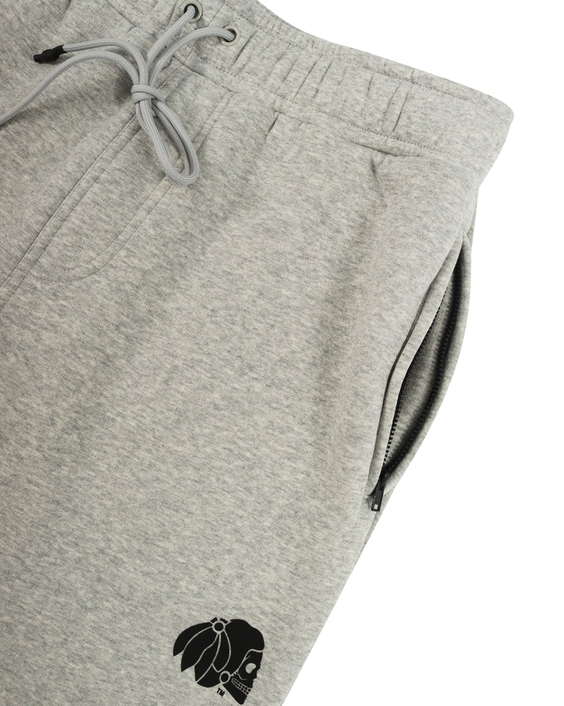 "ESSENTIAL" GREY MARLE CLASSIC FIT TRACK PANTS