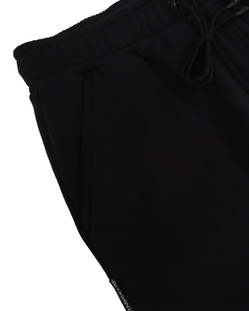 "PREMIUM" BLACK CLASSIC FIT TRACK PANTS