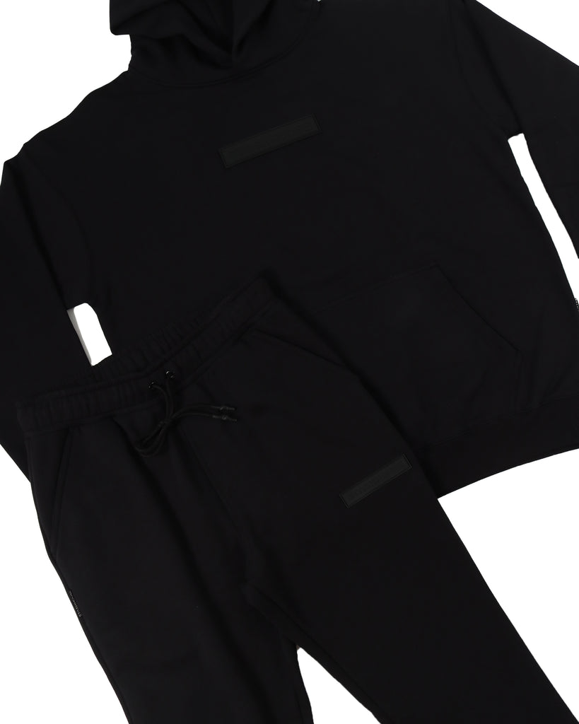 "PREMIUM" BLACK CLASSIC FIT TRACK PANTS