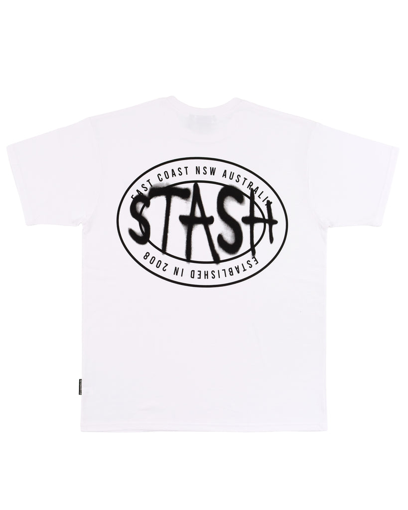 "EAST COAST" WHITE CLASSIC FIT TEE (SPRING 24)