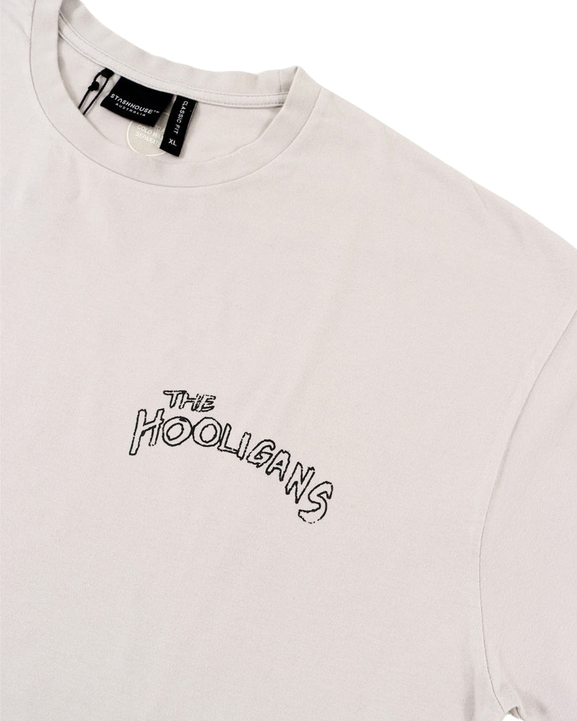 "HOOLIGANS" WASHED STONE CLASSIC FIT TEE (SPRING 24)