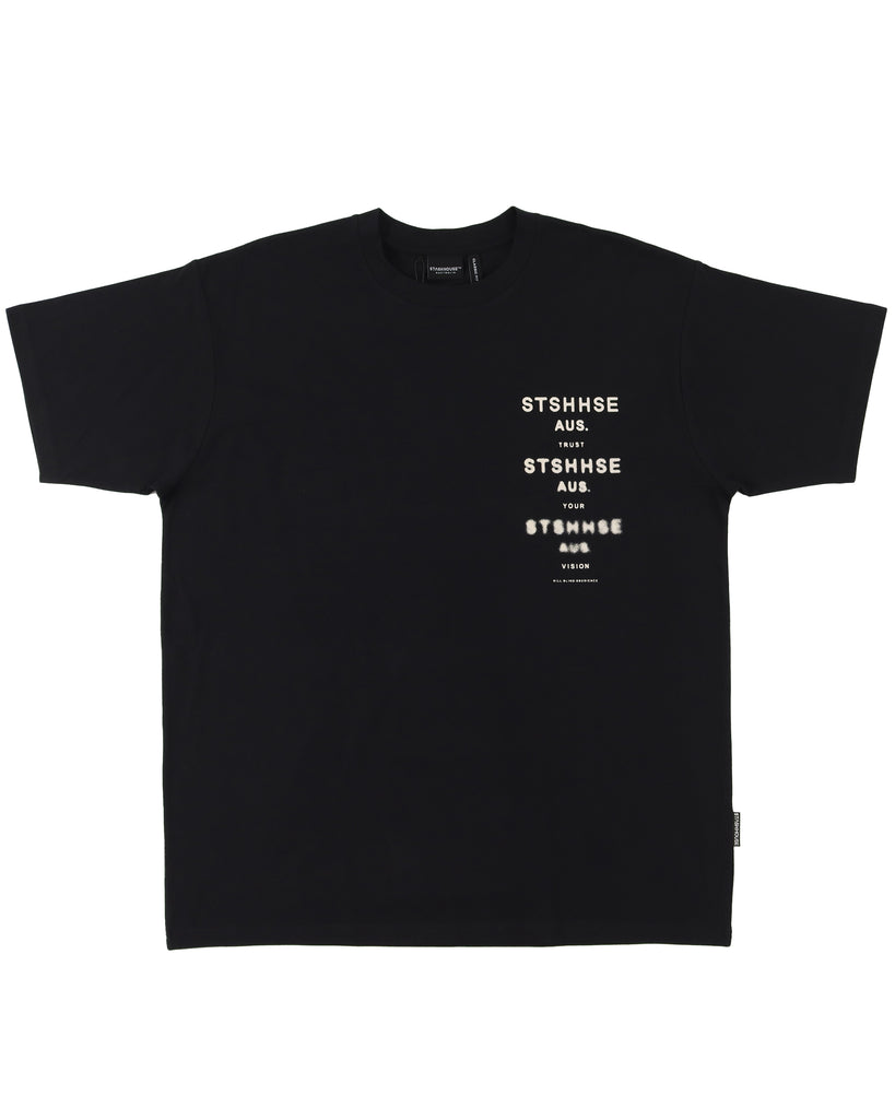 "VISION" BLACK CLASSIC FIT TEE (SS25)