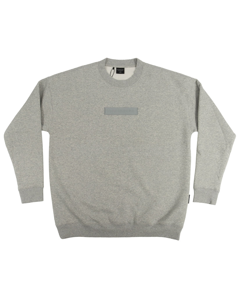 "PREMIUM" GREY MARLE CREW NECK JUMPER