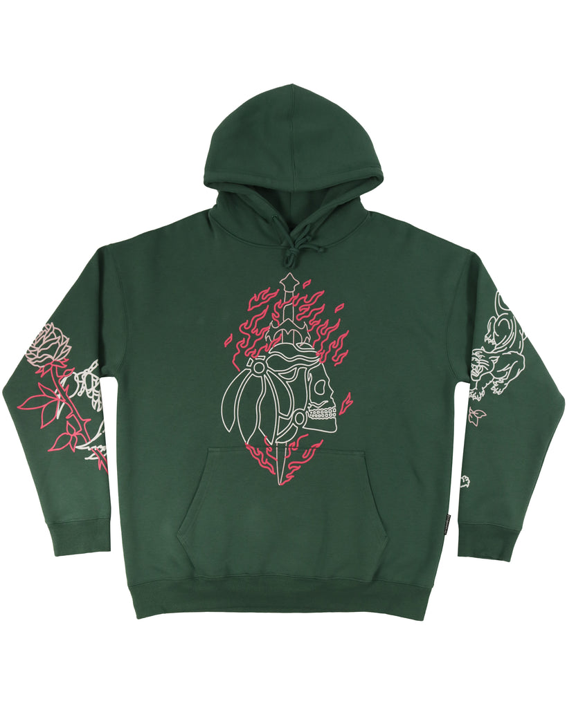 "DAGGER" BOTTLE PULLOVER HOOD