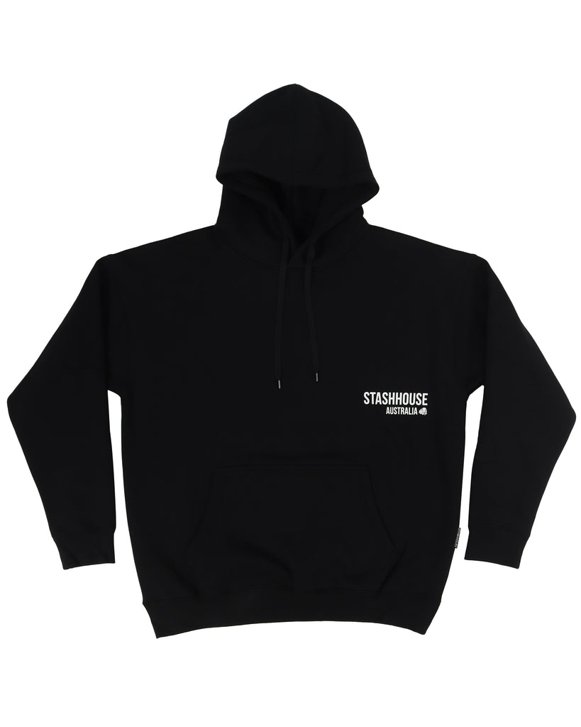 "EVERYDAY" BLACK PULLOVER HOOD