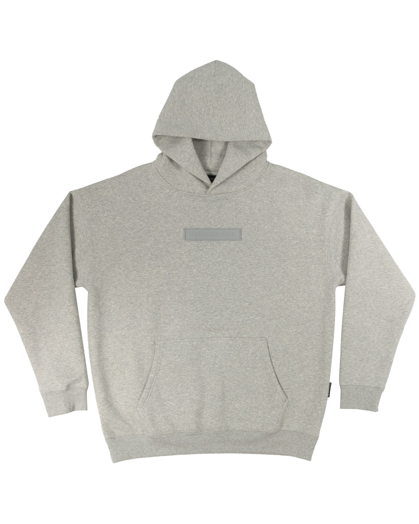 "PREMIUM" GREY MARLE PULLOVER HOOD