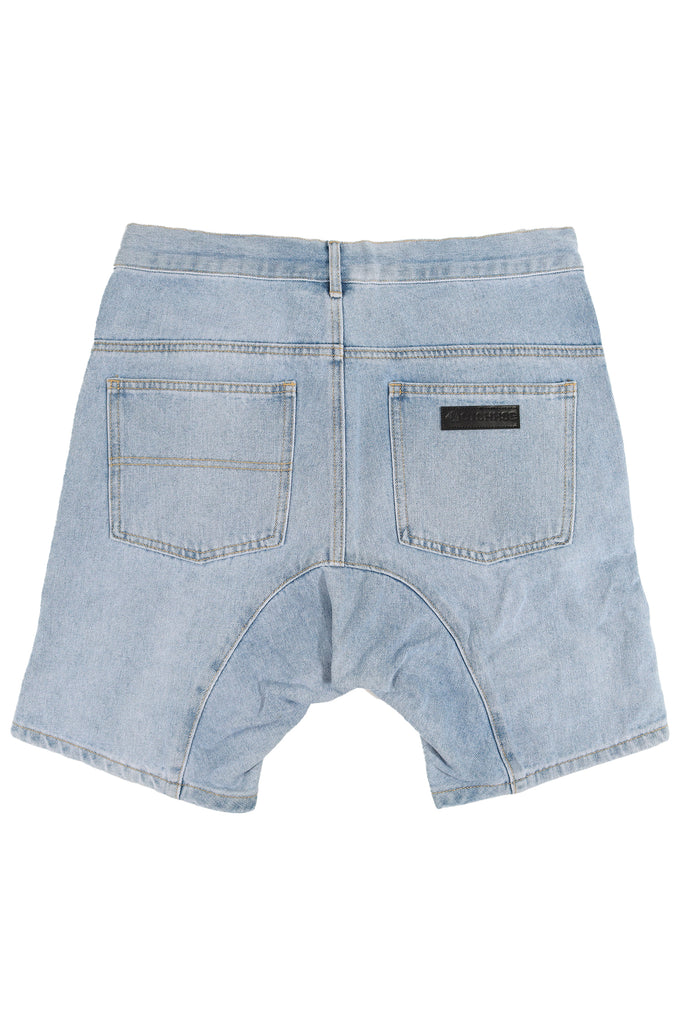 “HIKER” WASHED BLUE DROP PANEL SHORT