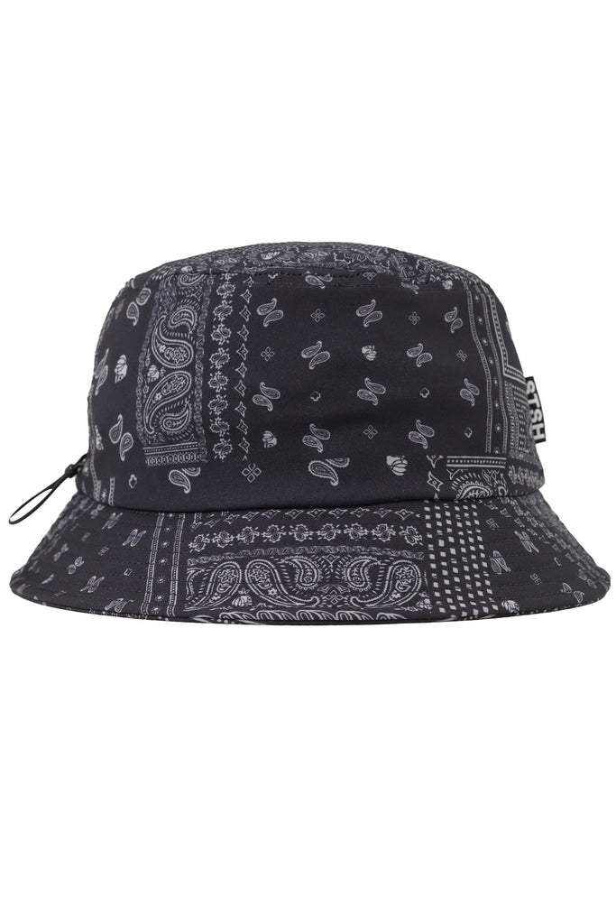 "BANDANA" BLACK BUCKET HAT