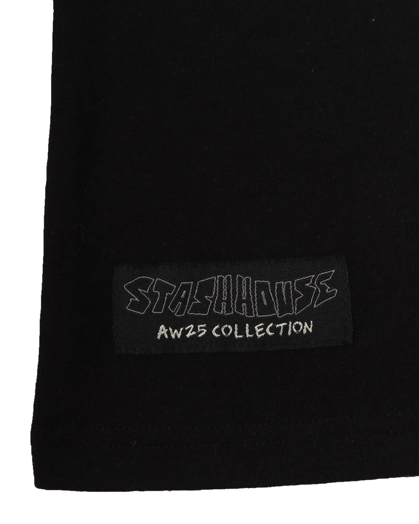 "SCRIBBLE" BLACK LONG SLEEVE TEE