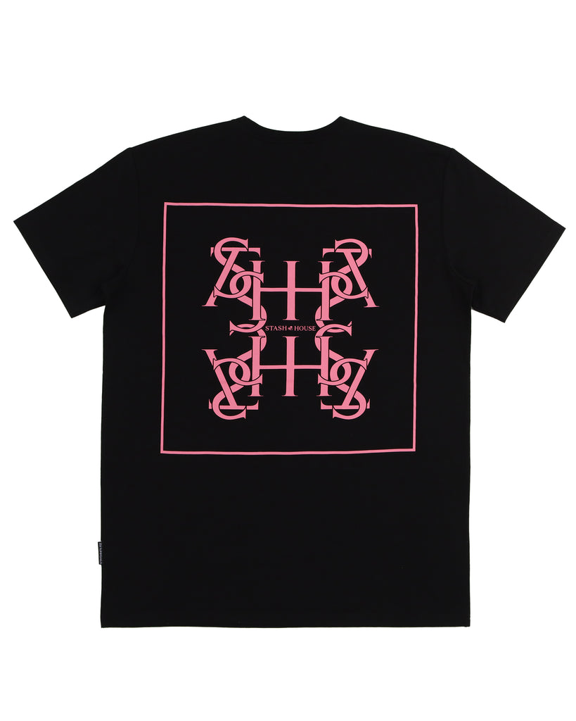 "MONOGRAM" BLACK REGULAR TEE (SPRING 24)