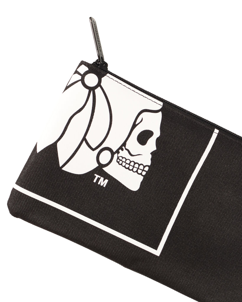 "BOXED" BLACK/WHITE PENCIL CASE