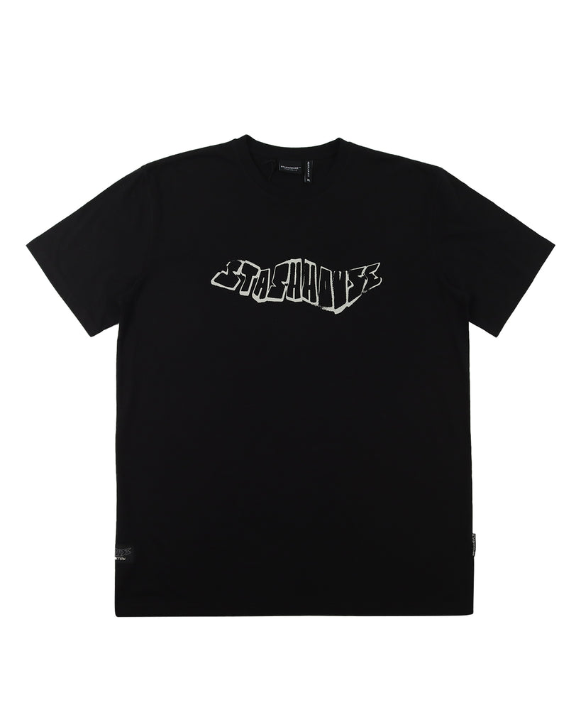 "SCRIBBLE" BLACK REGULAR TEE