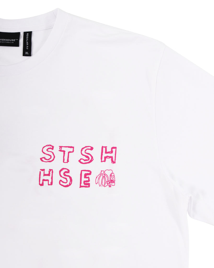 "SKETCH" WHITE REGULAR TEE