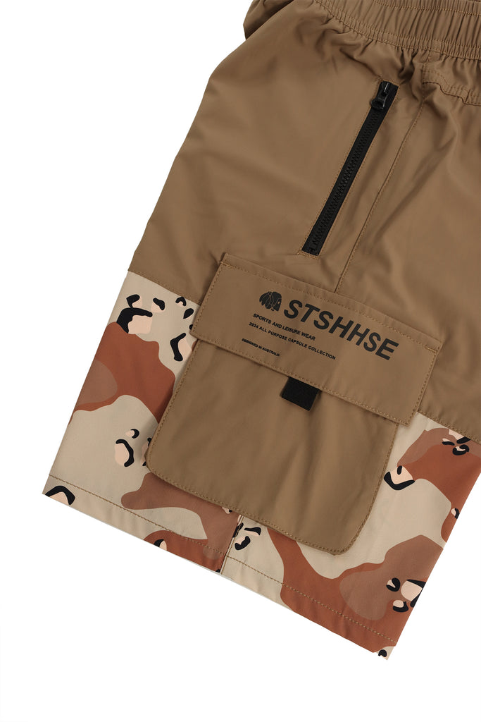 "ALL PURPOSE" DESERT CAMO LIFESTYLE SHORTS