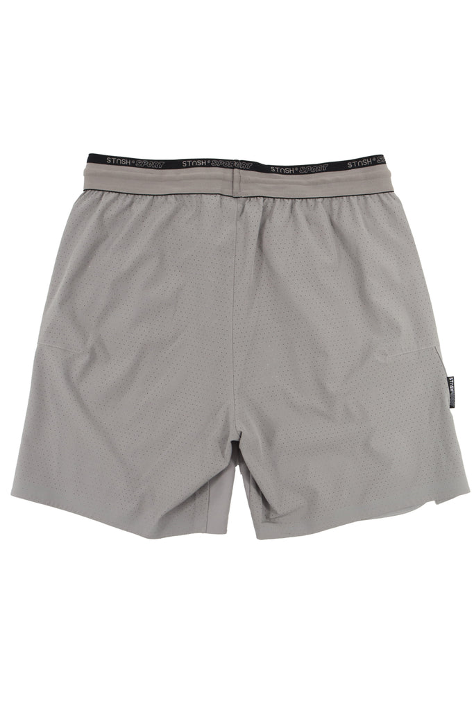 "ACTIVE" SLATE ACTIVE WEAR SHORTS