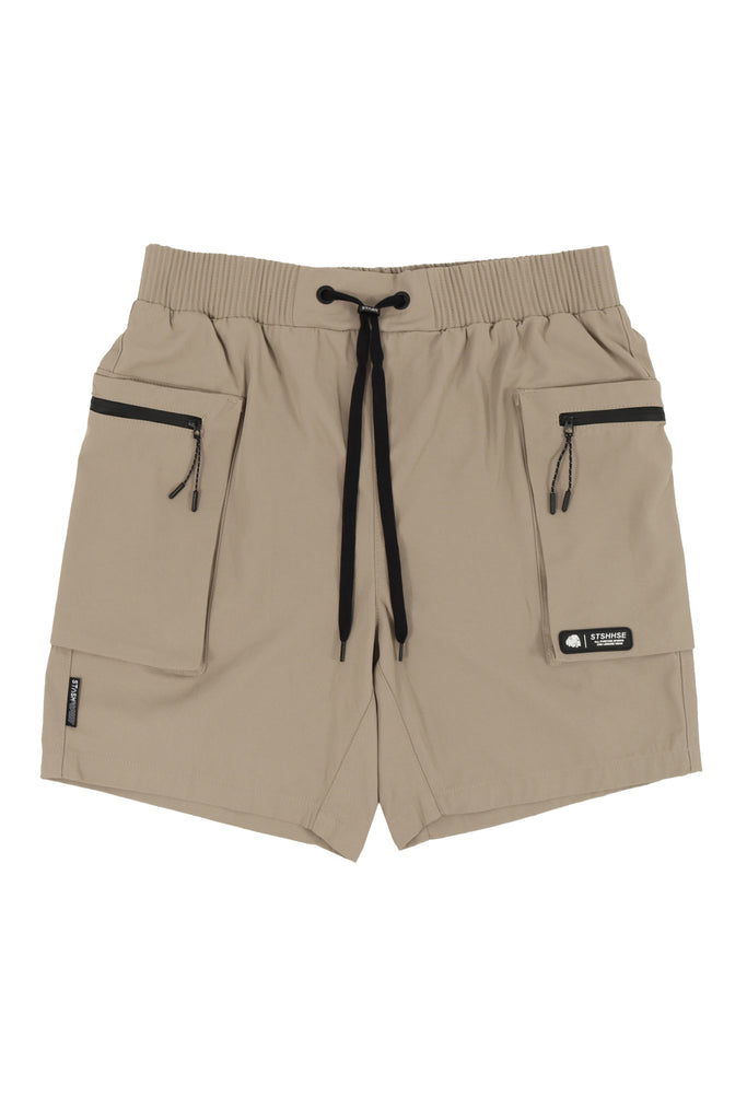 "ALL PURPOSE" CAMEL LIFESTYLE SHORTS