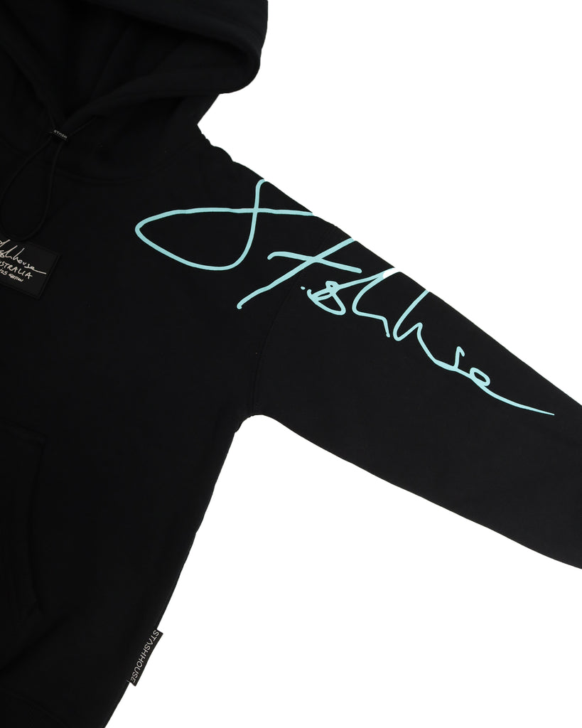 "AUTOGRAPH" BLACK TODDLER PULL OVER HOOD