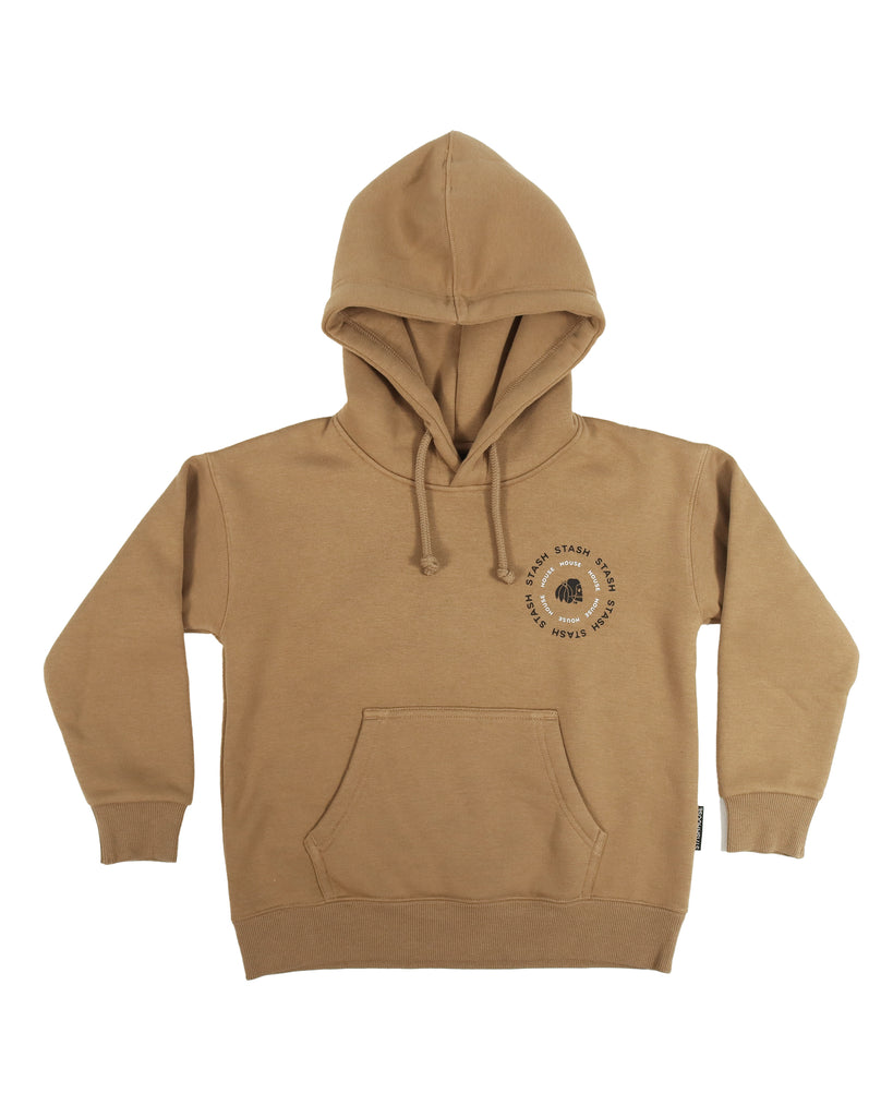 "CENTRIC" CAMEL TODDLER PULL OVER HOOD