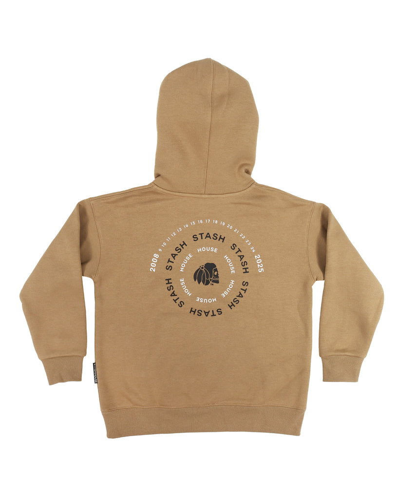 "CENTRIC" CAMEL TODDLER PULL OVER HOOD