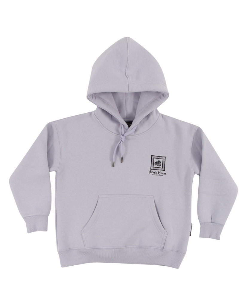 "MONOGRAM" LILAC TODDLER PULL OVER HOOD