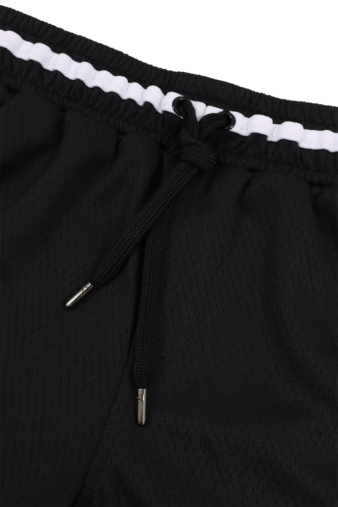 "ICON" BLACK MESH TODDLER TRACK SHORTS