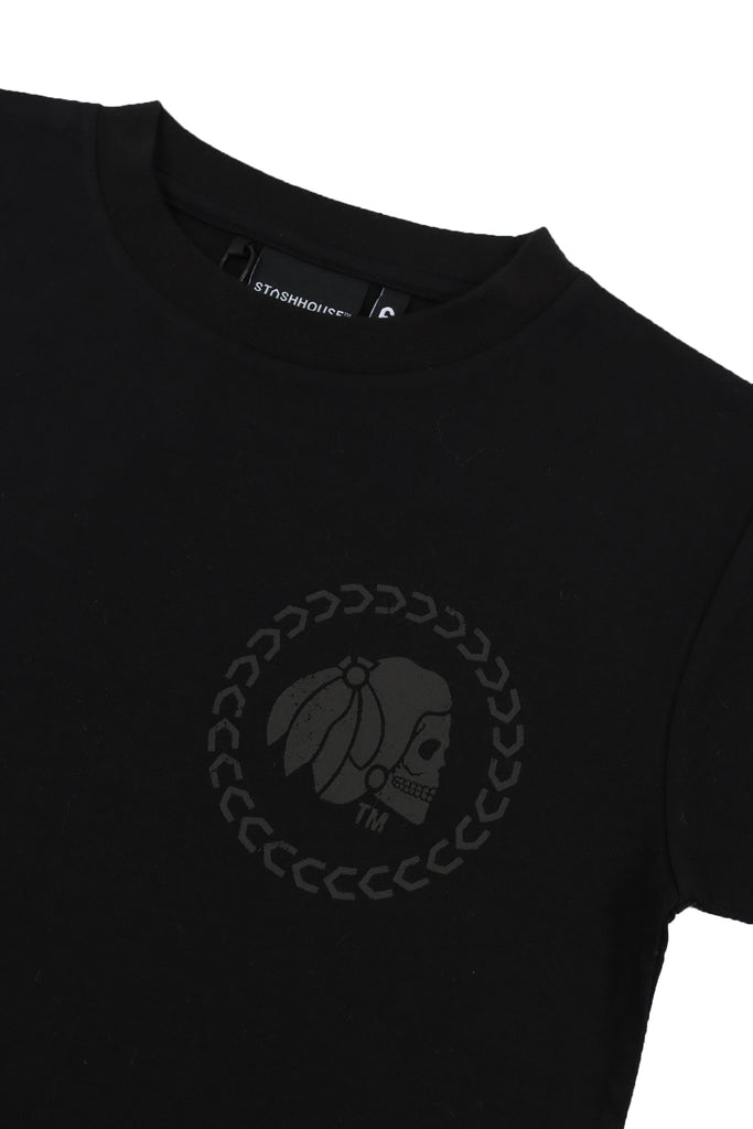 "VERSA" BLACK TODDLER TEE