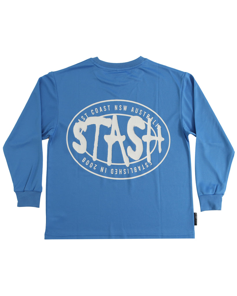 "EAST COAST" COBALT YOUTH FISHING TEE