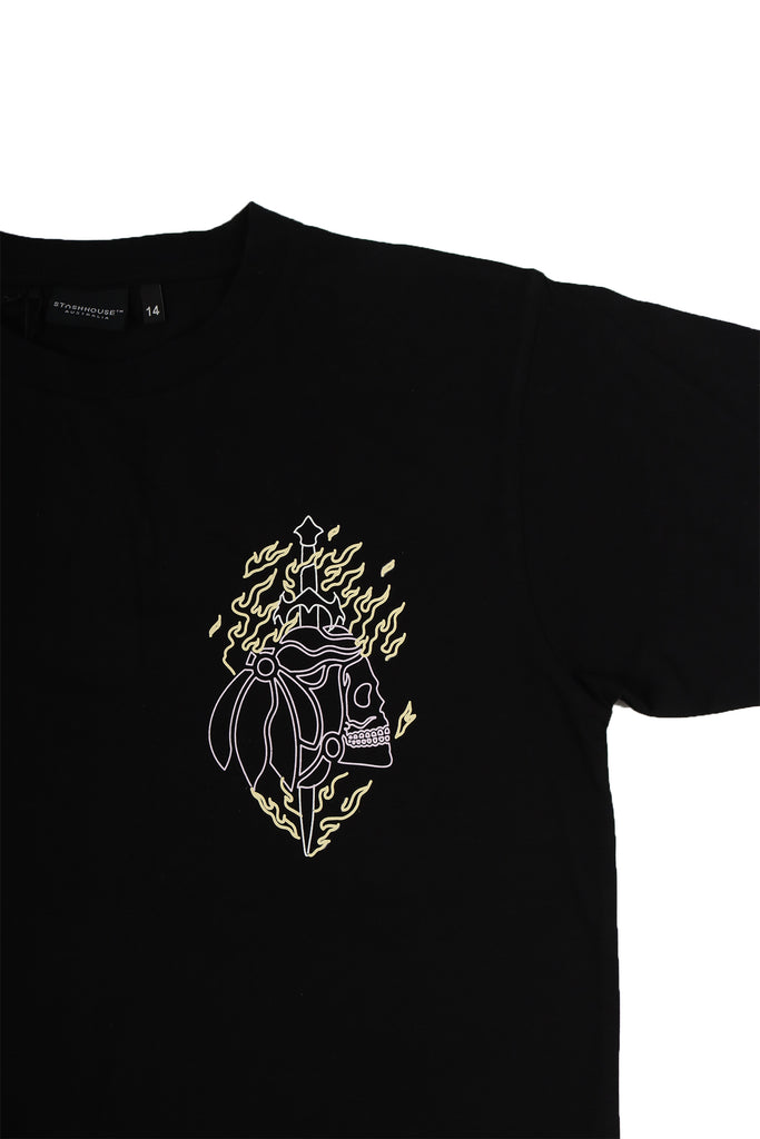 "DAGGER" BLACK YOUTH TEE