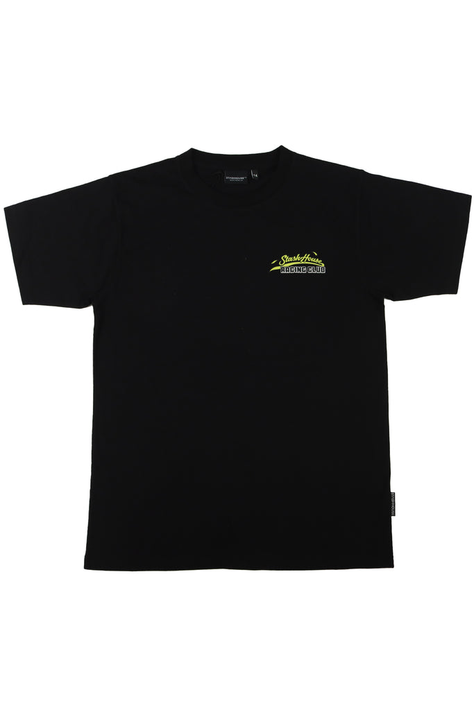 "RACER" BLACK YOUTH TEE