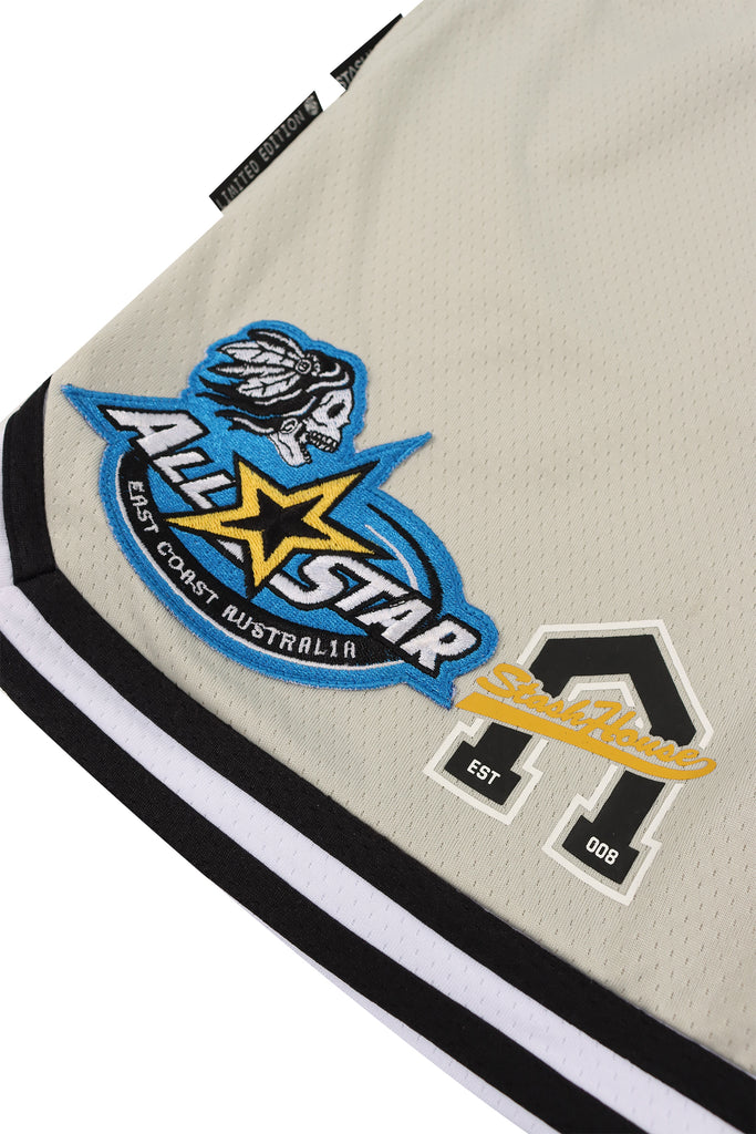 "ALL STAR" STONE YOUTH MESH TRACK SHORTS