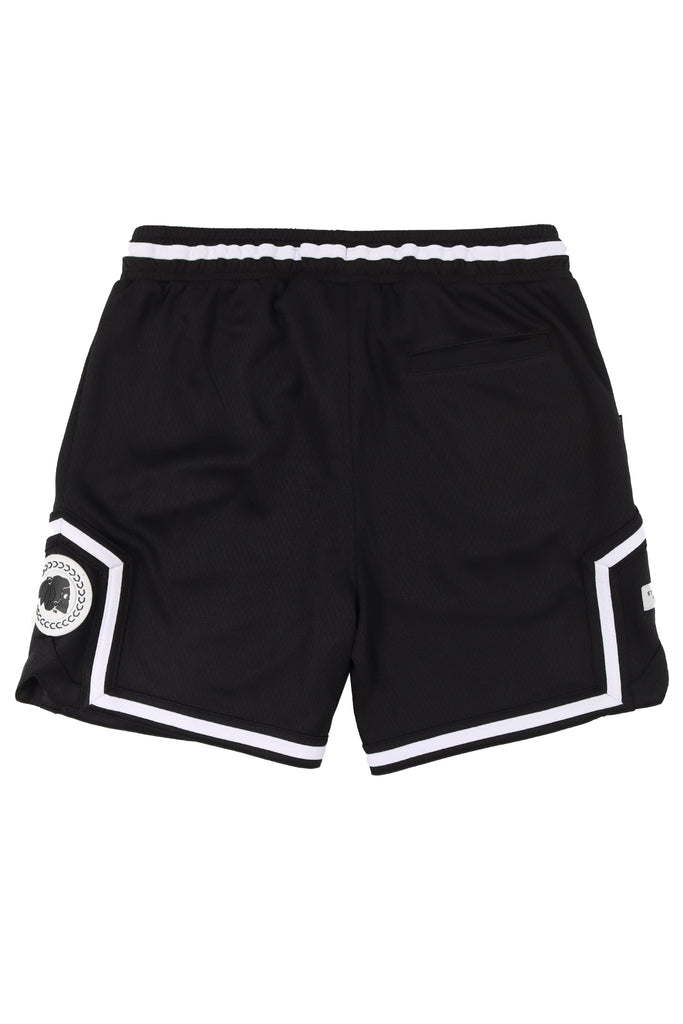 "ICON" BLACK YOUTH MESH TRACK SHORTS