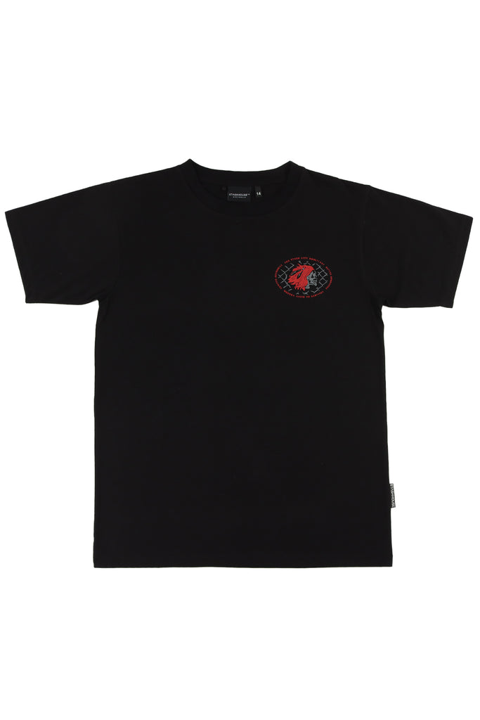 "SURVIVAL" BLACK YOUTH TEE